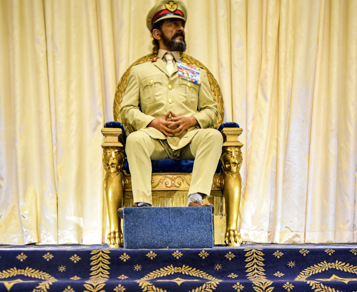 Ceară în mărime naturală de Haile Selassie la Palatul Imperial - octombrie 2019