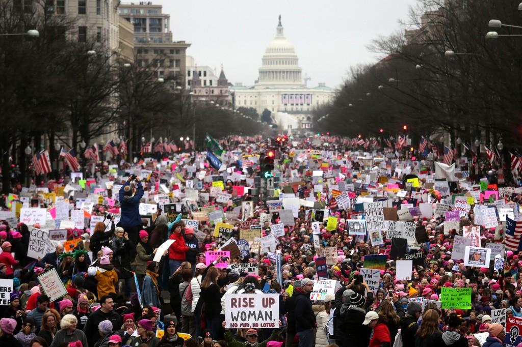 Un marș al femeilor în capitală.