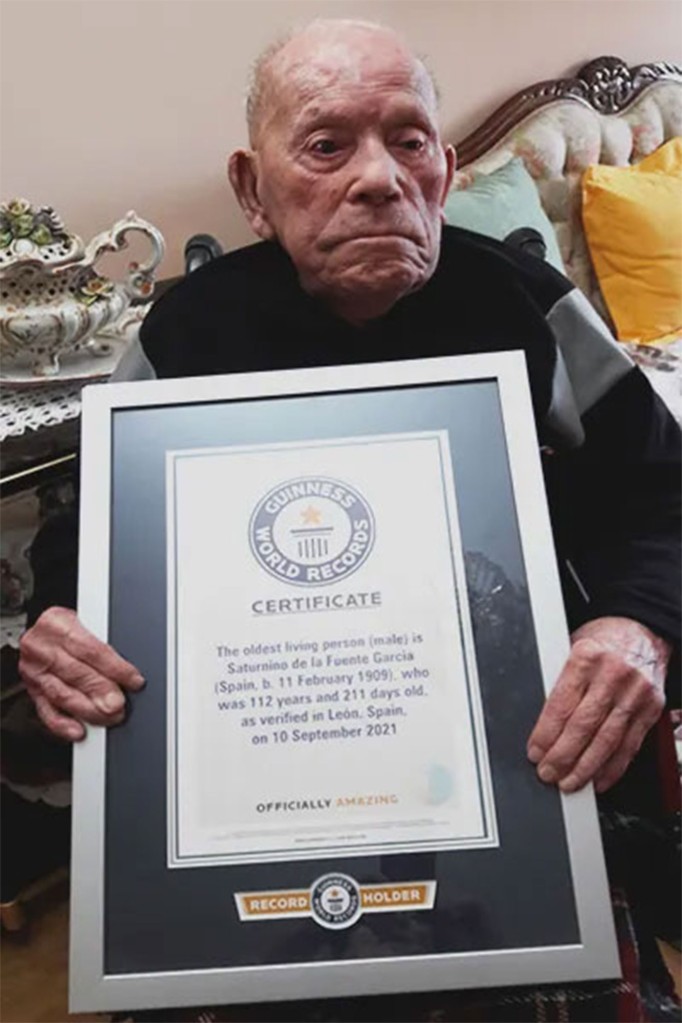 Cea mai în vârstă persoană în viață (bărbat) - Saturnino de la Fuente Garcia