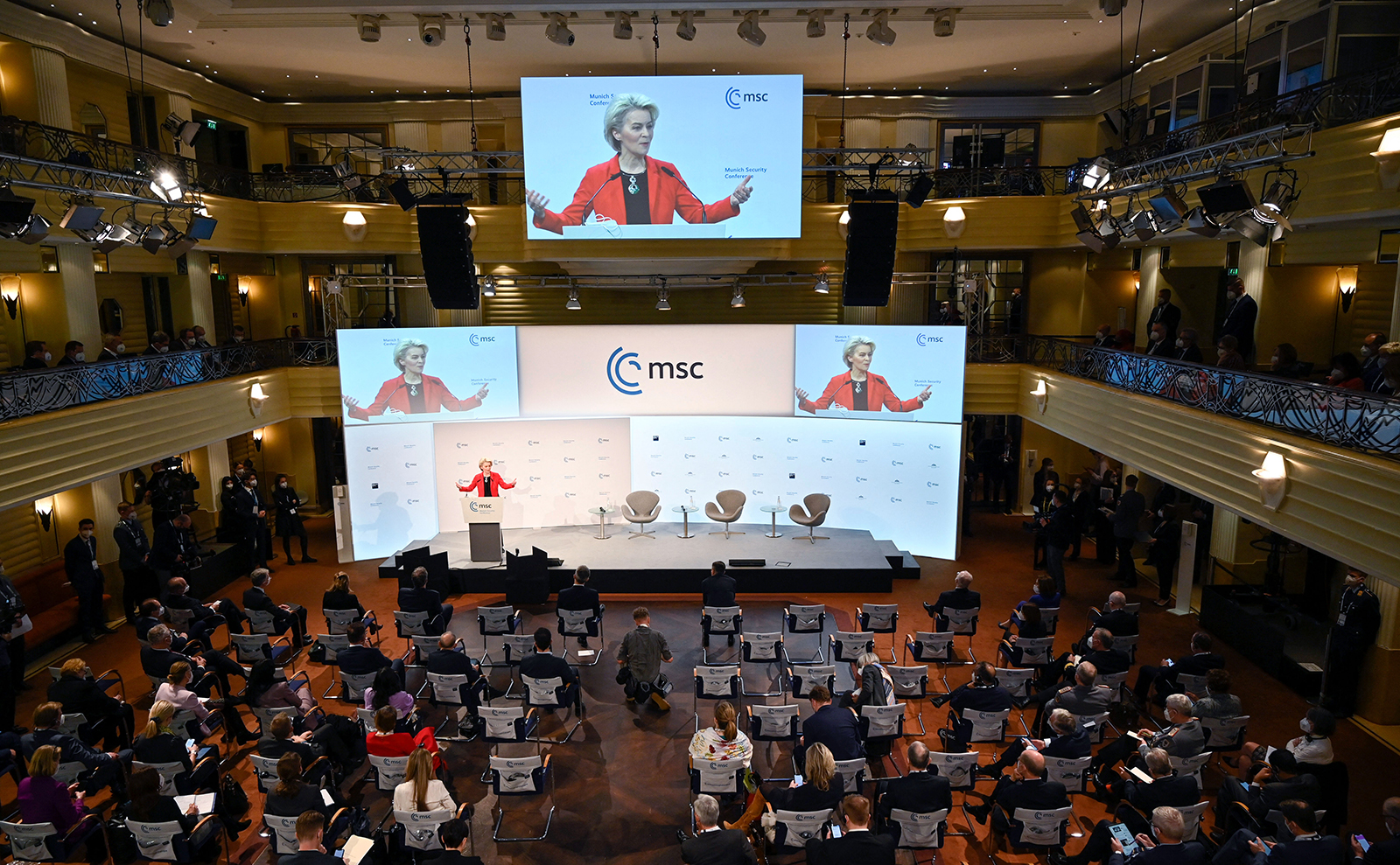 Președintele Comisiei Europene, Ursula von der Leyen, a vorbit la Conferința de securitate de la München din Germania, pe 19 februarie.