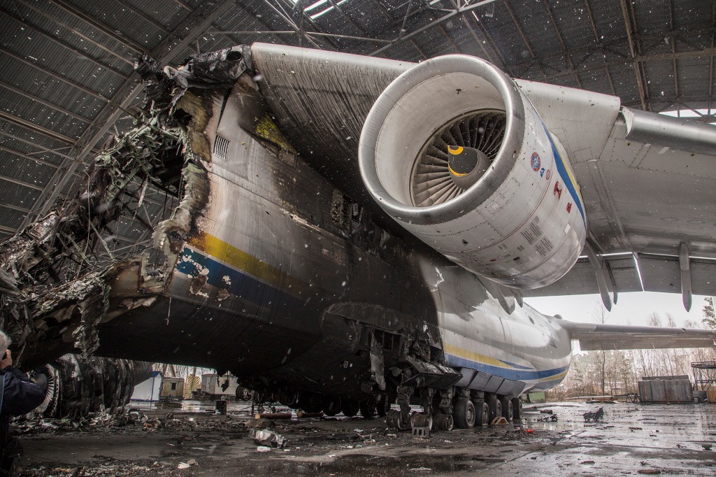 Avion de transport ucrainean Antonov An-225 Mriya avariat 