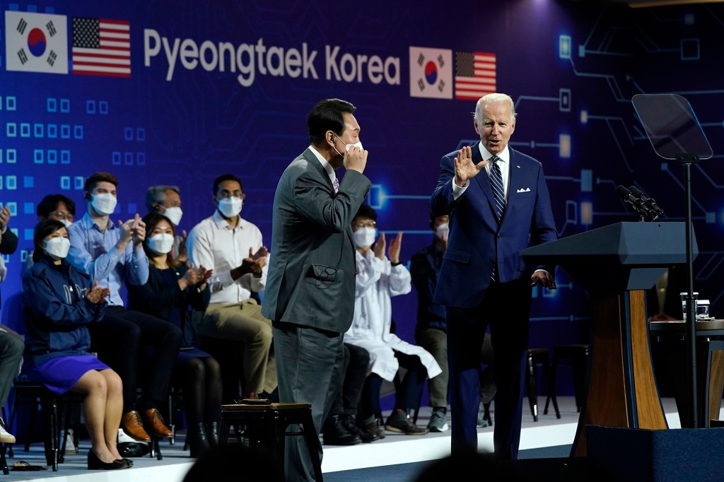 Președintele Joe Biden și președintele sud-coreean Yoon Seok-yeol au făcut declarații pe 20 mai.